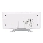 La Crosse Technology Curved Mirror LED Digital Alarm Clock with Temperature, Humidity, and USB Charging Port thumbnail 3