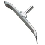 Ettore 36 in. Industrial Duty Galvanized Steel Curved Floor Squeegee with Neoprene Blade thumbnail 1