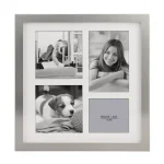 Stonebriar Collection Silver Metal Shadow Box Picture Frame Set, 5-Piece Gallery Wall Decor with White Mats thumbnail 6