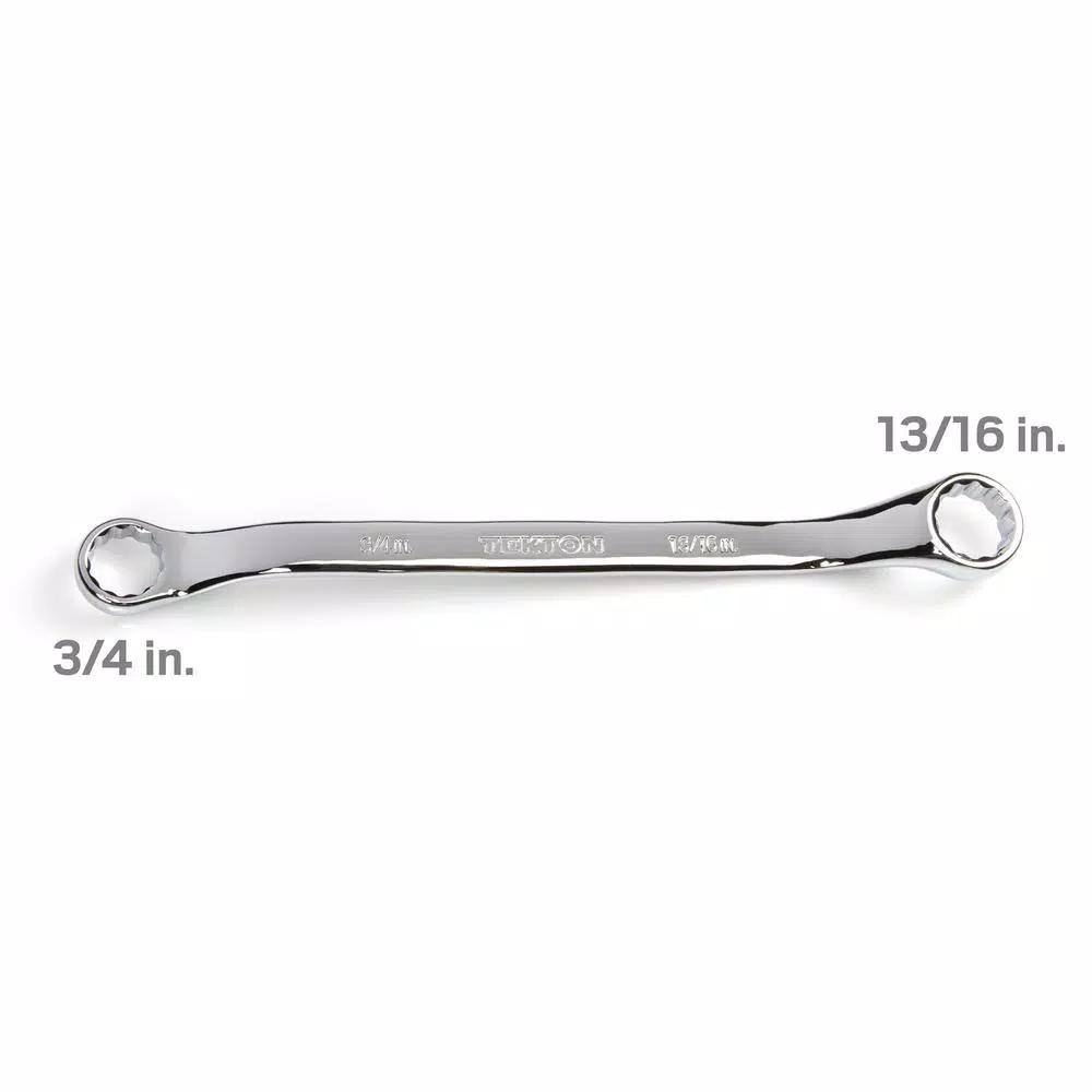TEKTON 3/4 in. x 13/16 in. 45° Offset Double Box End Wrench
