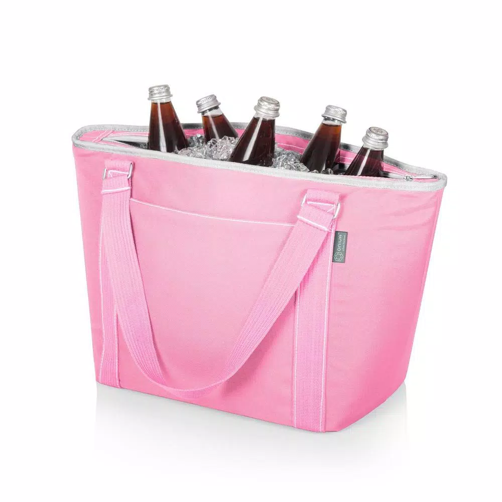 Picnic Time Topanga 9 Qt. Pink Insulated Cooler Tote Bag