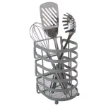 Kitchen Details Oversized Utensil Holder - Gray Steel Utensil Crock thumbnail 1