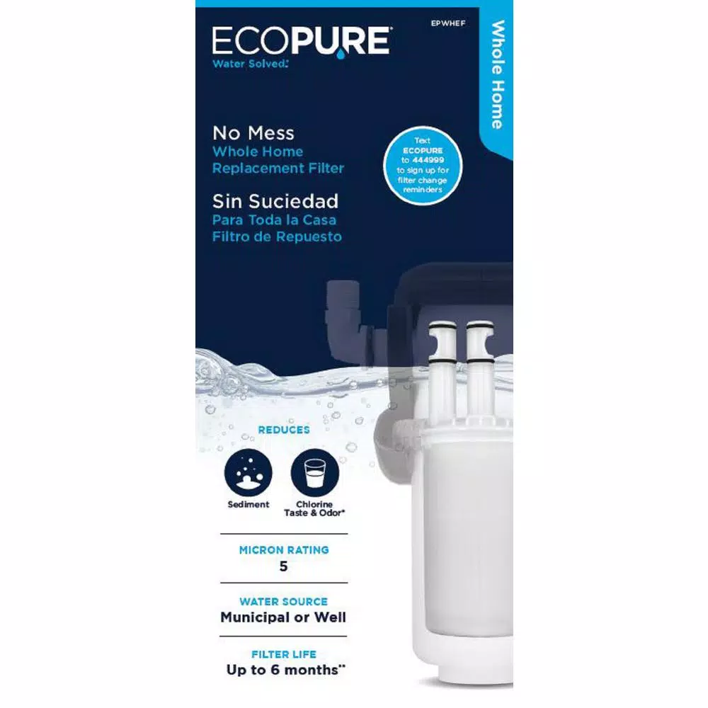 EcoPure No Mess Whole House Replacement Water Filter for EPWHE System