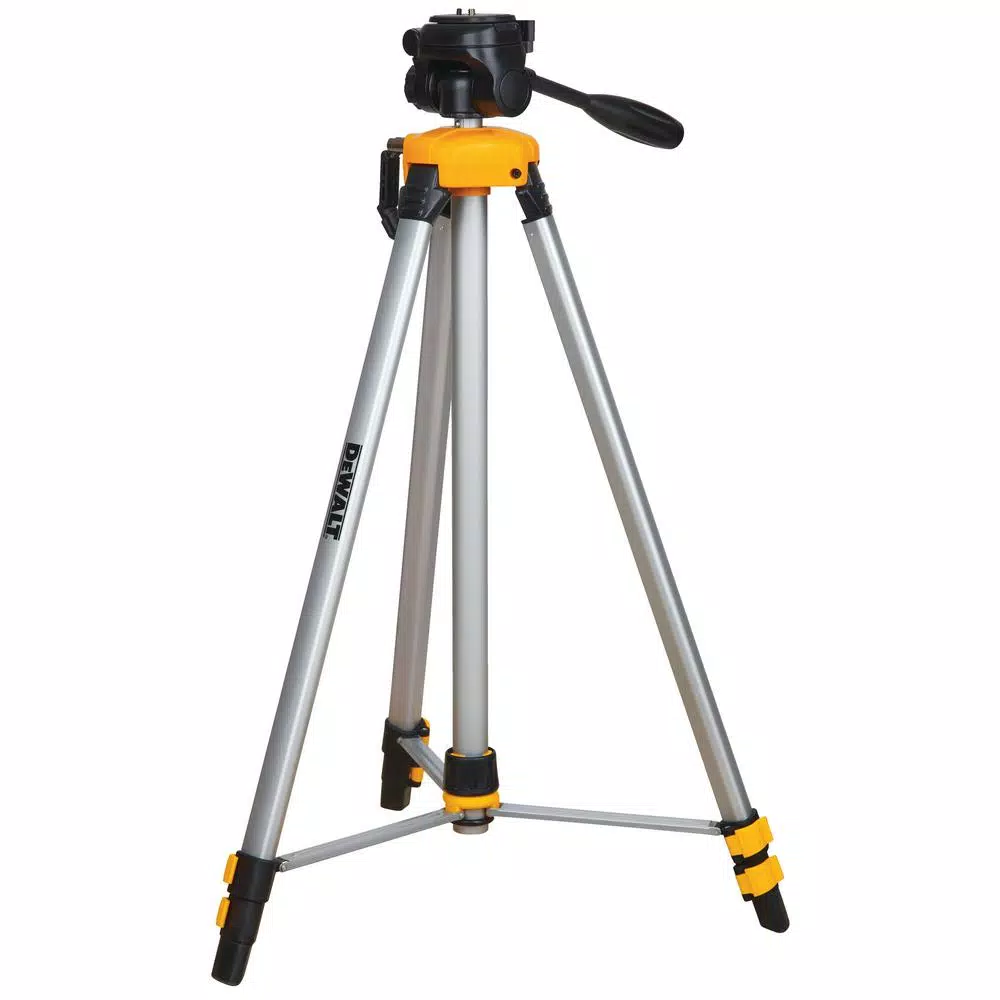 DEWALT DW088K Red Self-Leveling Cross-Line Laser Level with Adjustable Aluminum Tripod Kit