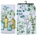 Kay Dee Lisa Audit Greenery Watercolor Cotton Kitchen Textile Set, 4-Piece thumbnail 3