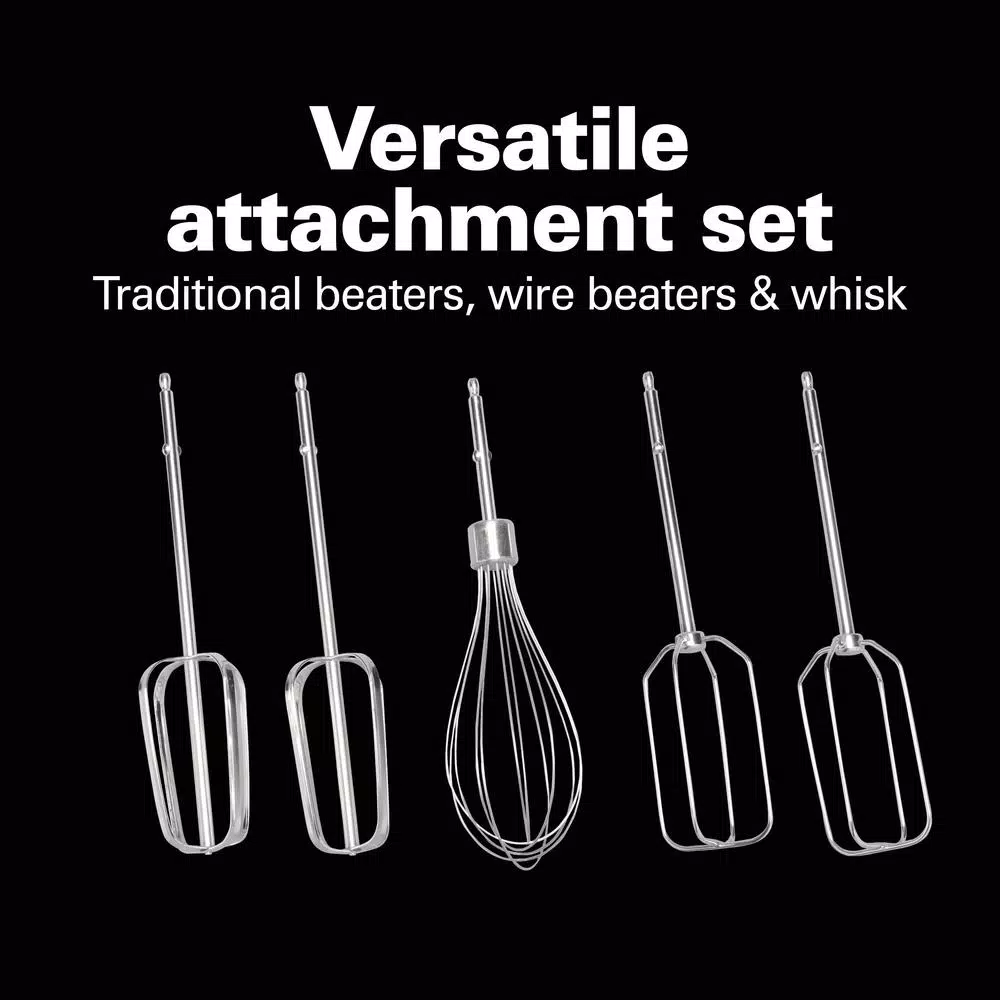 Hamilton Beach 6-Speed Hand Mixer with Brushed Stainless Steel Housing