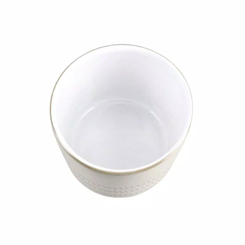 Denby Natural Canvas Textured Sugar Bowl and Ramekin