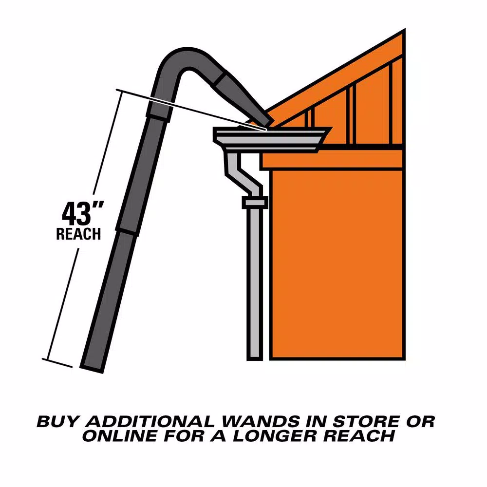 RIDGID 2-1/2 in. Gutter Cleaning Accessory Kit for Wet/Dry Shop Vacuums