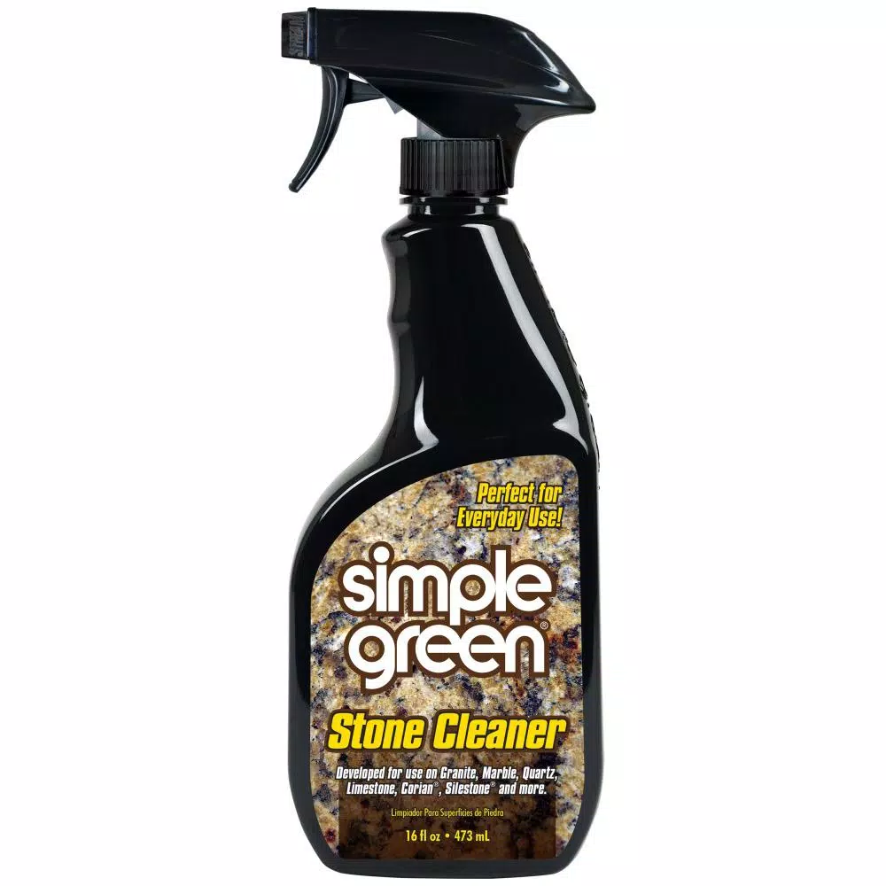 Simple Green Stone Cleaner, 16 oz. Liquid Formula for Marble, Granite, and Quartz