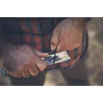 Gerber Flatiron Micarta 3 in. D2 Steel Cleaver Style Folding Knife thumbnail 9