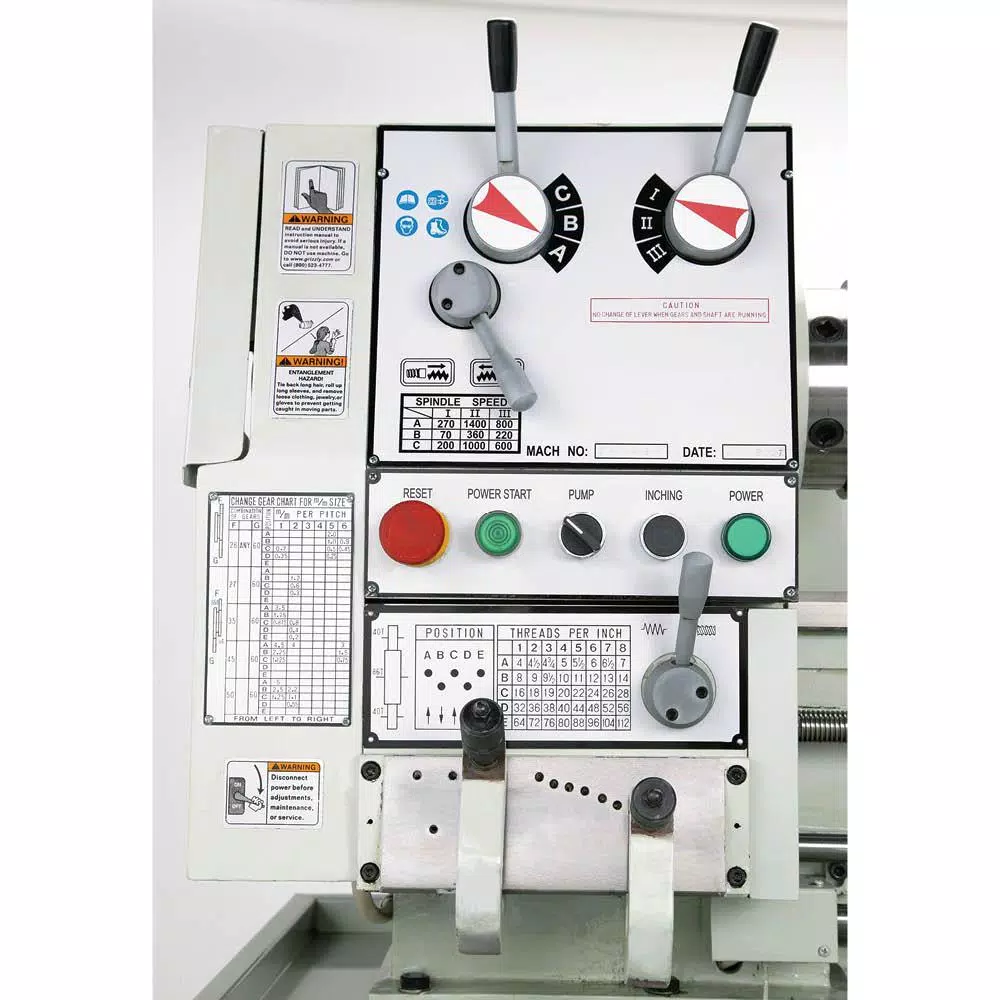 Shop Fox 2 HP 220-Volt Gunsmith Lathe with Heavy-Duty Steel Stand