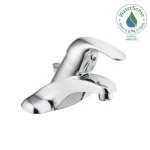 Moen Adler 4 in. Centerset Single-Handle Bathroom Faucet, Chrome (2-Pack) thumbnail 10