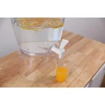 Basicwise Stackable 1.4 Gal. Juice and Water Beverage Dispenser with Stand, Clear thumbnail 5