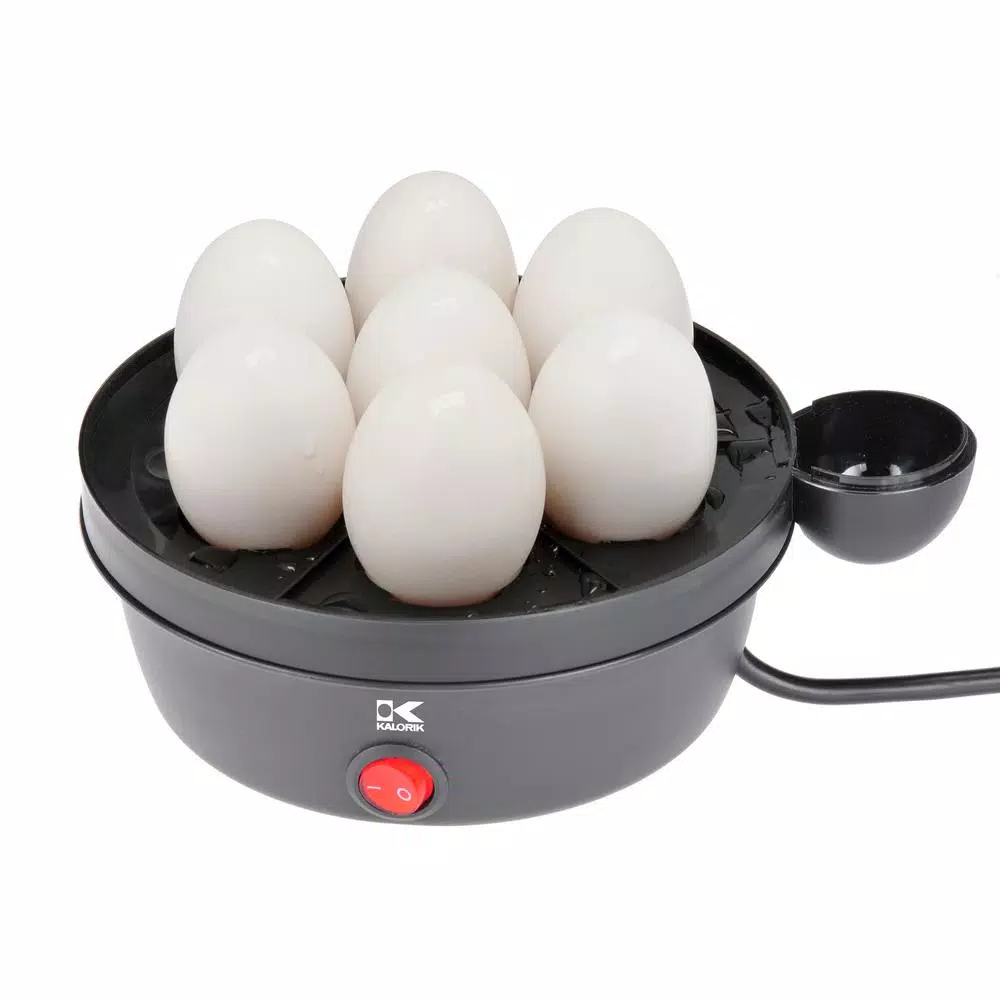 Kalorik 7-Egg Stainless Steel Egg Cooker with Poaching Tray
