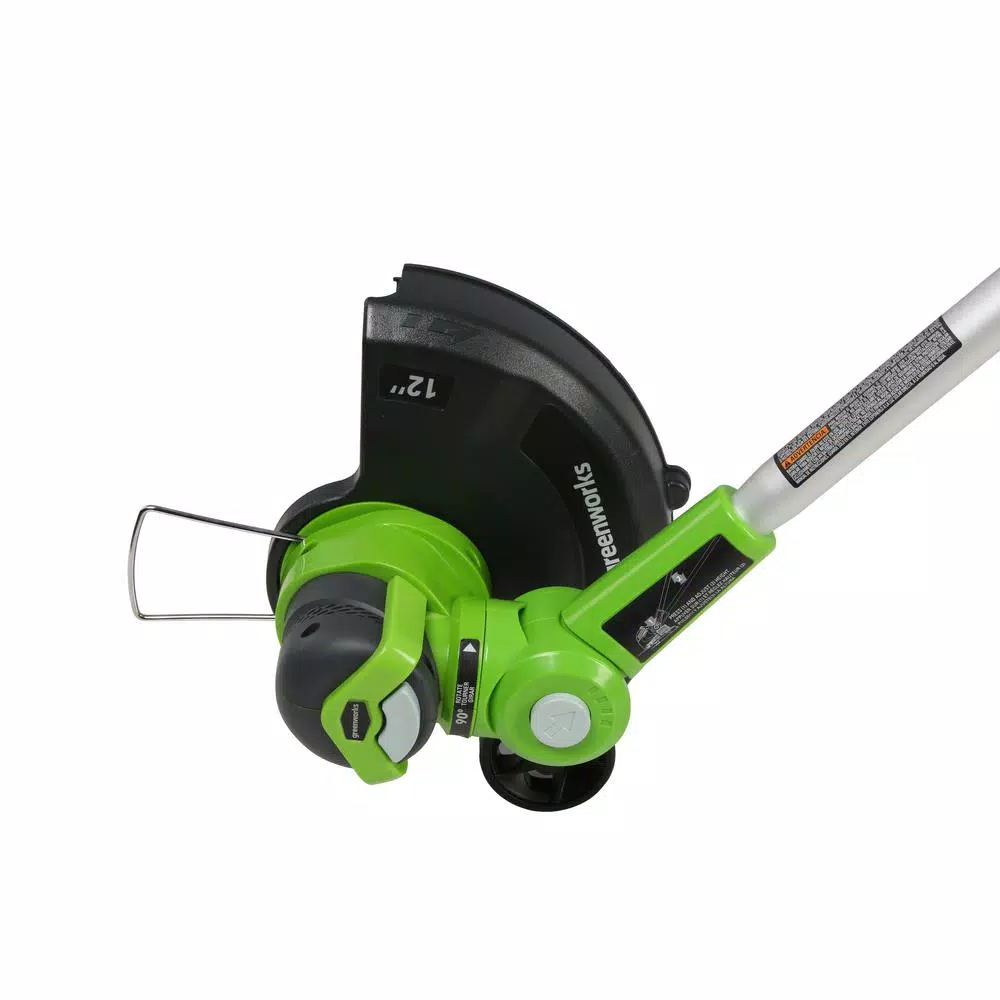 Greenworks 24V Cordless String Trimmer with 2.0 Ah Battery and Charger, 12 in. Cutting Width