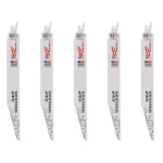 Milwaukee WRECKER 9 in. 7/11 TPI Multi-Material Demolition Reciprocating Saw Blades, 5 Pack thumbnail 1
