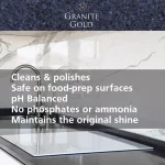Granite Gold Quartz Brite Quartz Surface Cleaner and Polish, 24 oz thumbnail 5
