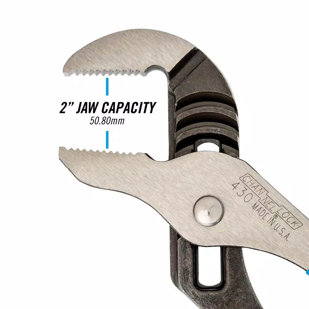 Channellock 10 in. Tongue and Groove Pliers with Blue Comfort Grips
