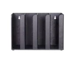 Unbranded Black Portion Cup and Lid Organizer - Countertop or Wall Mount Storage thumbnail 1