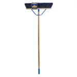Quickie Job Site 24 in. Super Stiff Poly Push Broom with 60 in. Wood Handle (2-Pack) thumbnail 4