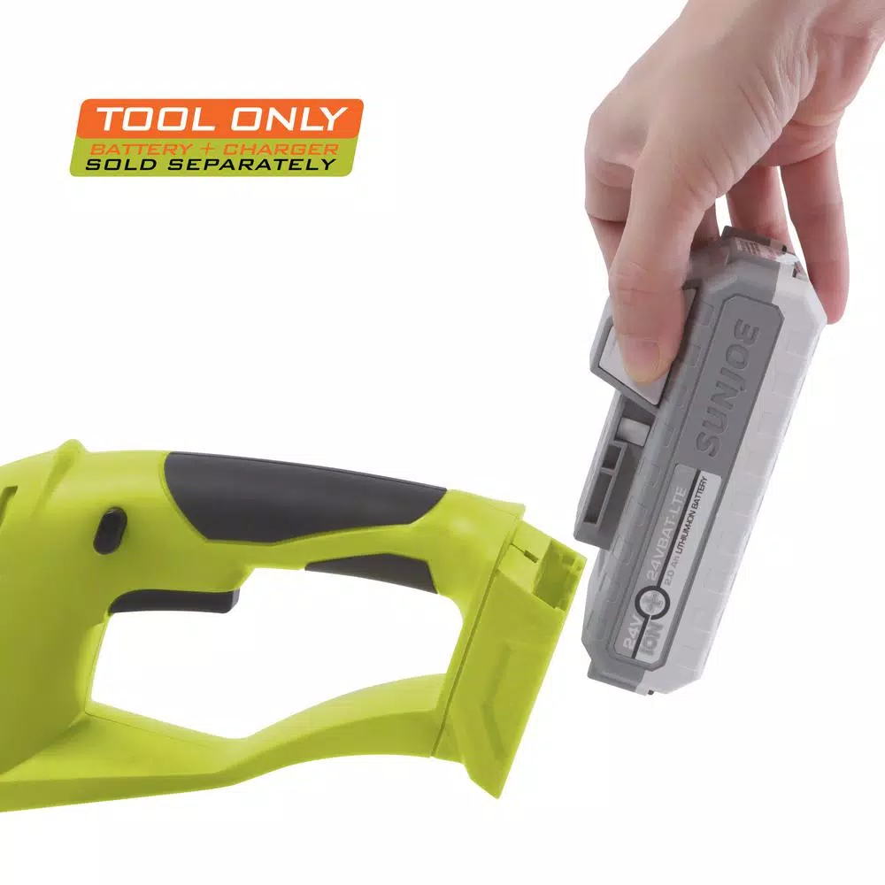 Sun Joe 24V Cordless Handheld Trimmer, 7 in. Rust-Resistant Steel Blades (Tool Only)