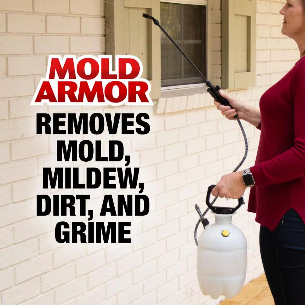 Mold Armor E-Z House Wash 1 Gal. Mold and Mildew Remover, Bleach-Based Outdoor Cleaner