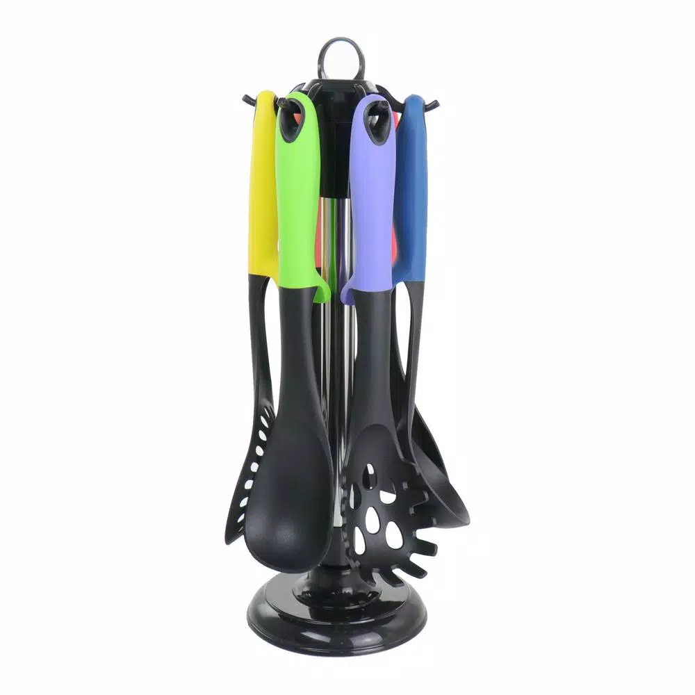 MegaChef 7-Piece Nylon Kitchen Utensil Set, Scratch-Resistant Cooking Tools