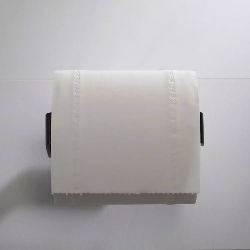 KRAUS Stelios Matte Black Solid Brass Toilet Paper Holder