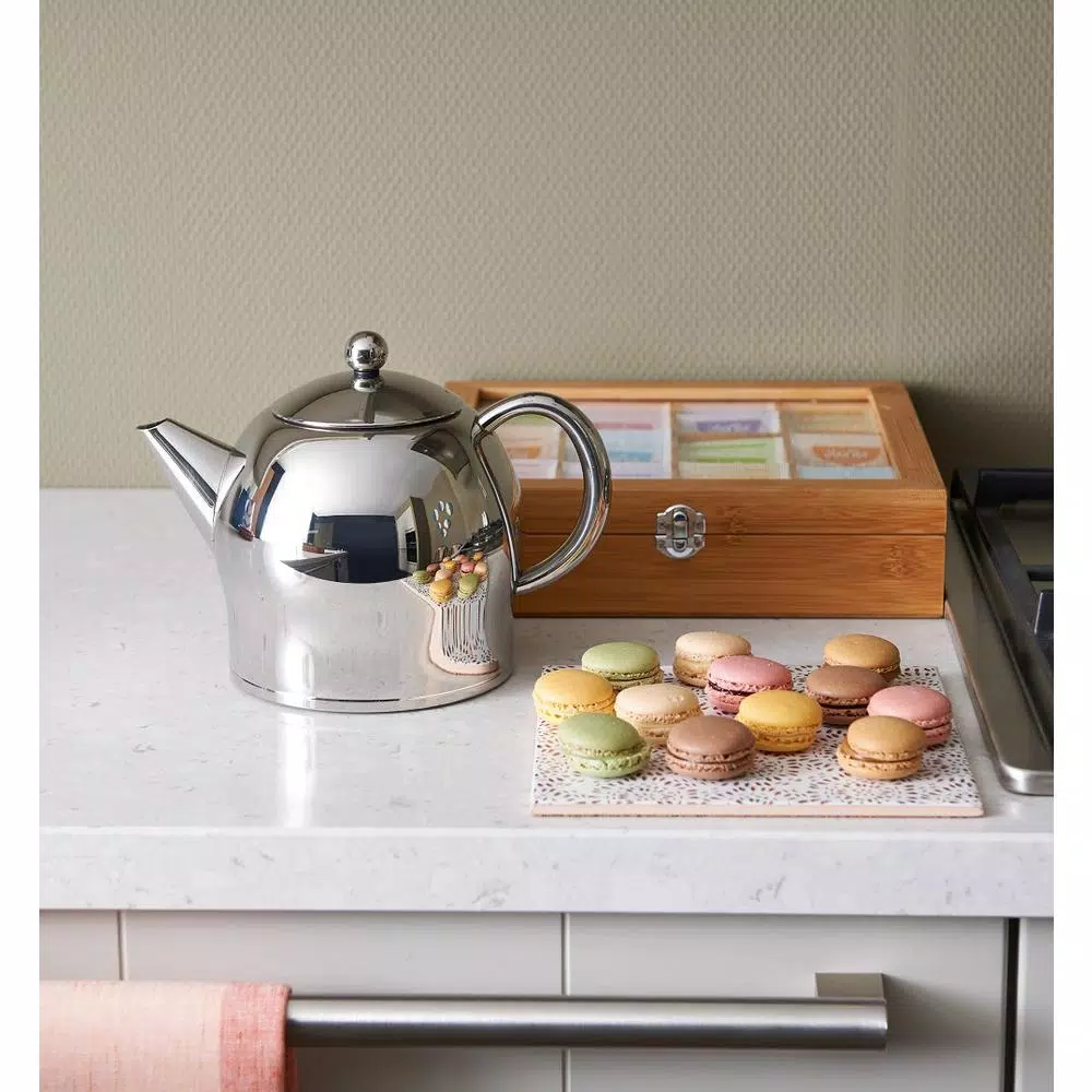 Bredemeijer Santhee 5.5 Cup Stainless Steel Double-Walled Polished Teapot