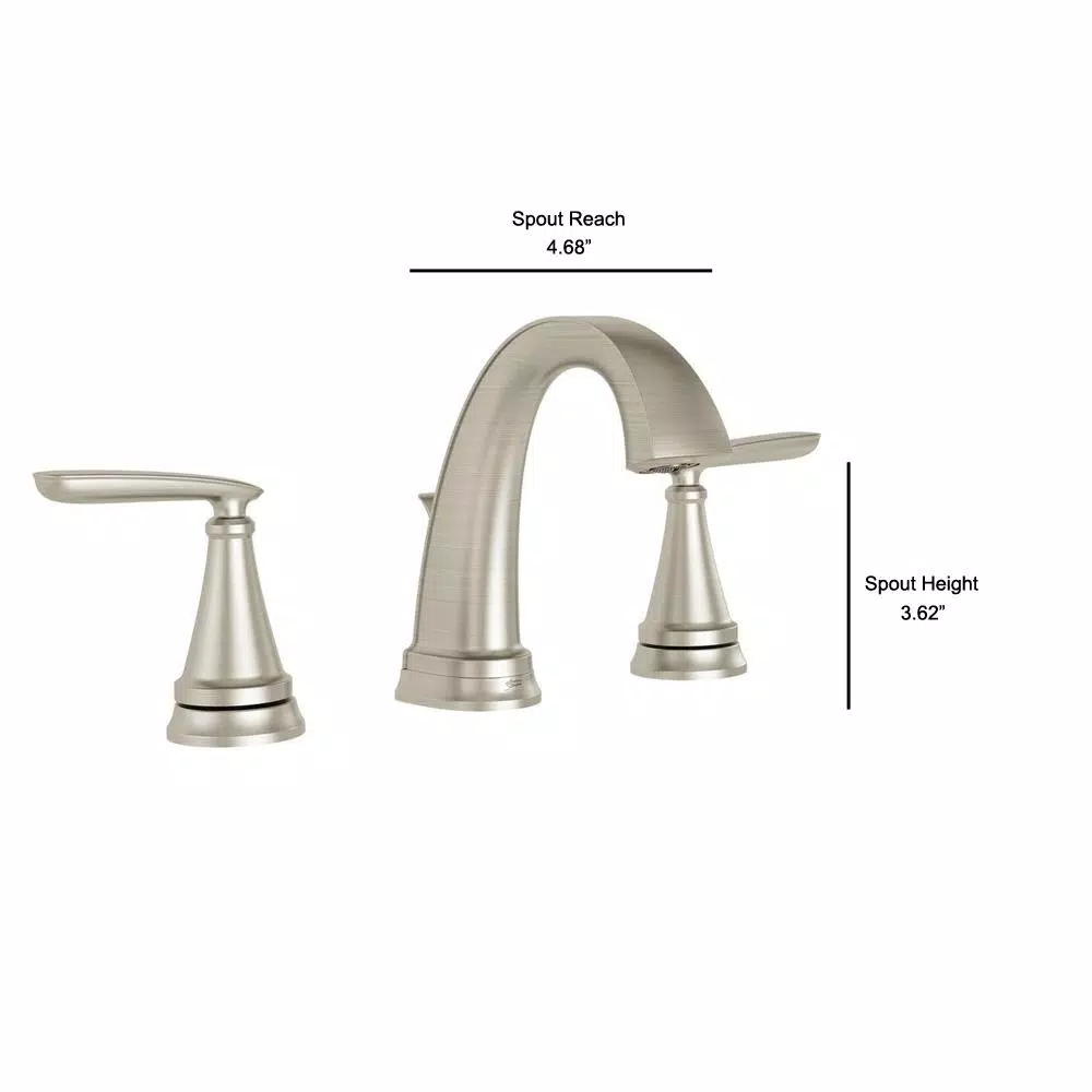 American Standard Somerville 8 in. Widespread Bathroom Faucet with Pop-Up Drain, Brushed Nickel