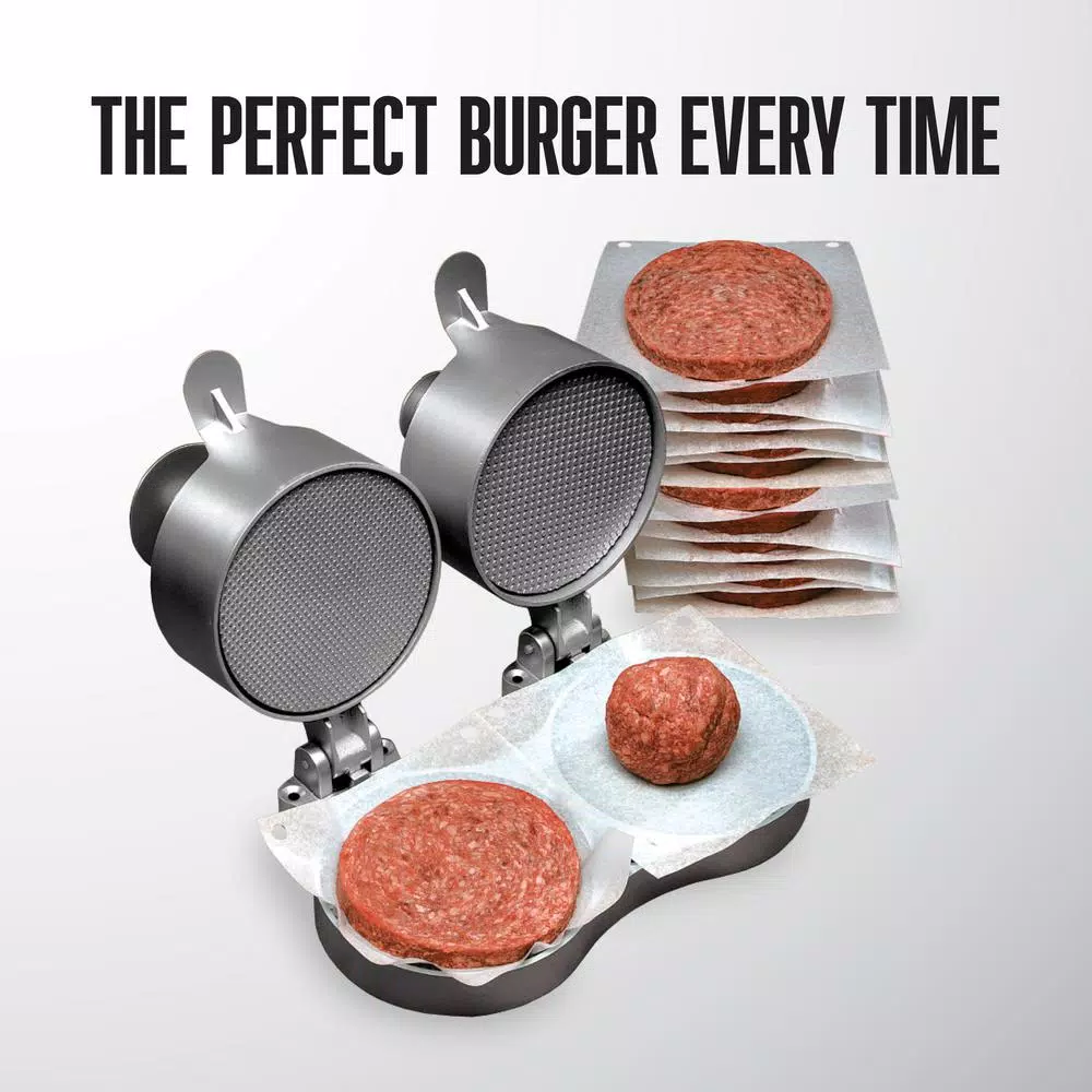 Weston Double Hamburger Press - Adjustable Aluminum Burger & Patty Maker