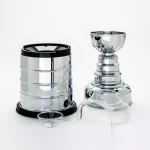 Pangea Brands NHL Stanley Cup 3 oz. Electroplated Silver Countertop Hot Air Popcorn Popper thumbnail 1