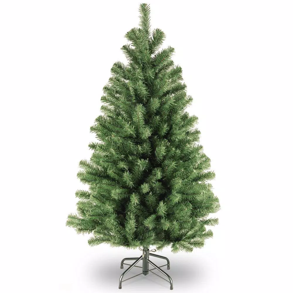 Home Accents Holiday 4.5 ft North Valley Spruce Artificial Christmas Tree with 200 Warm White Mini Lights