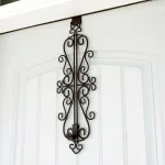 Village Lighting Company Colonial Adjustable Wreath Hanger, Durable Wrought Iron Door Hook, Holds up to 20 lbs thumbnail 4