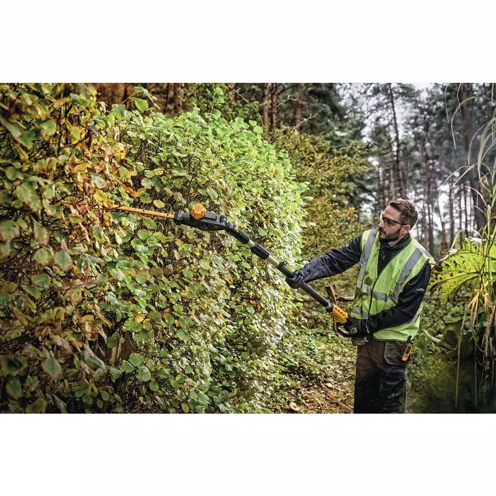 DEWALT 20V MAX Cordless Pole Hedge Trimmer, 12 ft. Max Reach, 22 in. Blade (Tool Only)