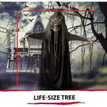 Haunted Hill Farm 6.5 ft. Animatronic Talking Tree Halloween Prop with Sound and Lights thumbnail 10