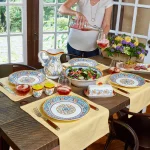 Euro Ceramica Duomo 16-Piece Stoneware Dinnerware Set, Italian Design, Service for 4 thumbnail 4