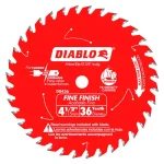 Diablo 4-1/2 in. 36-Tooth Fine Finish Circular Saw Blade, 3/8 in. Arbor thumbnail 1