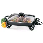 Presto 16 in. Non-Stick Electric Skillet with Tempered Glass Lid, 185 sq. in. Capacity thumbnail 2