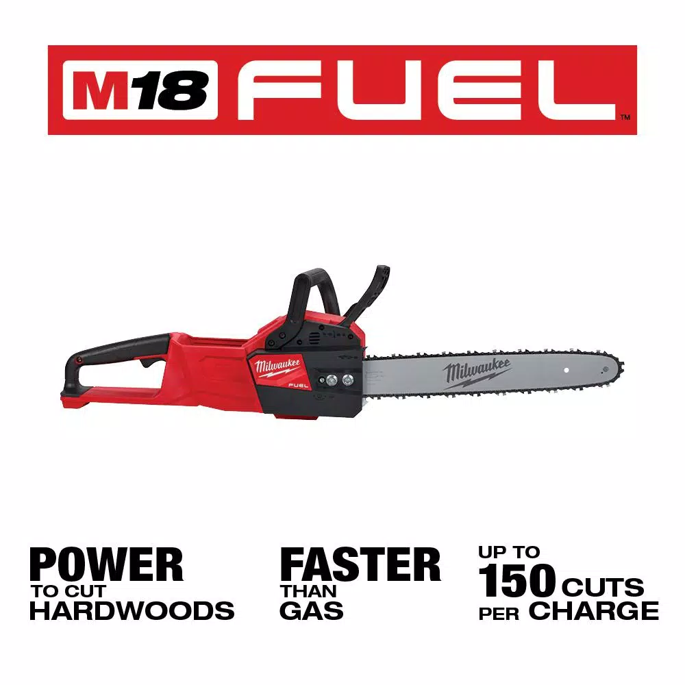 Milwaukee M18 FUEL 18V Cordless Brushless Landscaping Combo Kit: String Trimmer, Blower, Hedge Trimmer & Chainsaw
