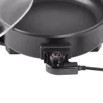 Brentwood Appliances 12 in. Round Nonstick Electric Skillet with Vented Glass Lid, 1400W, Black thumbnail 2