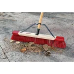 Harper 24 in. Outdoor Push Broom with 60 in. Lacquered Hardwood Handle thumbnail 5