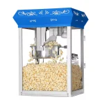 Great Northern Great Norther Foundation 8 oz. Blue Countertop Popcorn Machine with Stainless Steel Kettle thumbnail 3