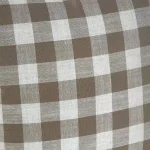Unbranded Liza Taupe Buffalo Check Plaid Throw Pillows, 18 in. x 18 in. (Set of 2) thumbnail 2