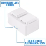 Wasserstein Charging Station for Arlo Ultra, Ultra 2, Pro 3, and Pro 4 Batteries with 3.2ft Micro USB Cable thumbnail 3