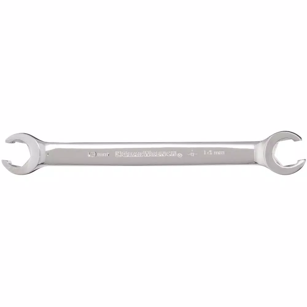 GearWrench 6-Piece Metric Flare Nut Wrench Set with Blow Molded Tray