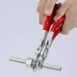 KNIPEX 10 in. Angled Adjustable Pliers Wrench with Smooth Parallel Jaws thumbnail 5