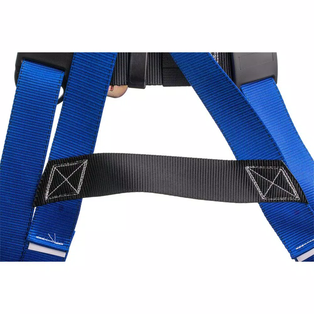 Werner LiteFit Standard 1 D-Ring Safety Harness, XL, Blue