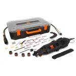 WEN 1 Amp Variable Speed Rotary Tool Kit with 100+ Accessories and Flex Shaft thumbnail 1