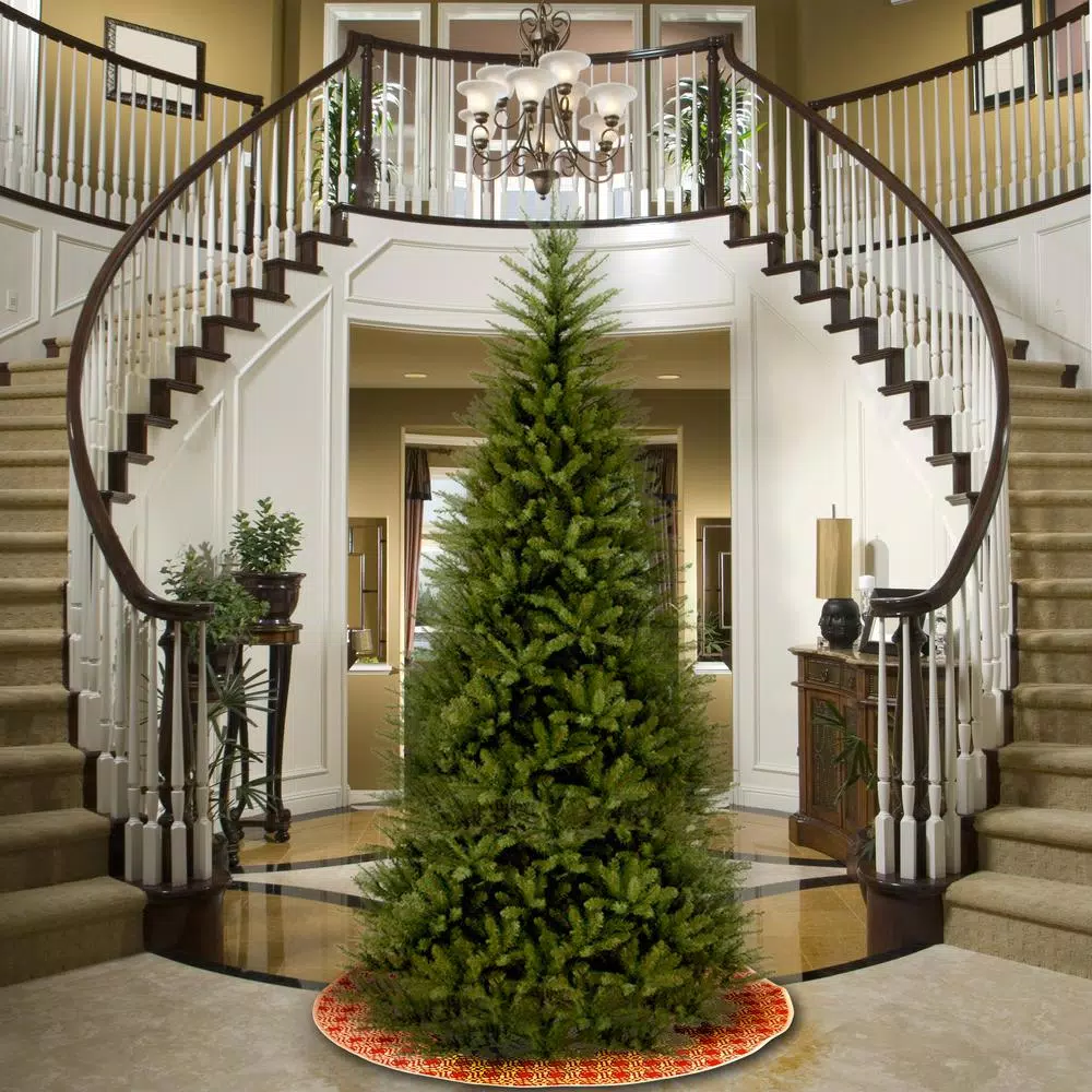 National Tree Company 9 ft. Dunhill Fir Slim Artificial Christmas Tree, 2832 Tips, Unlit